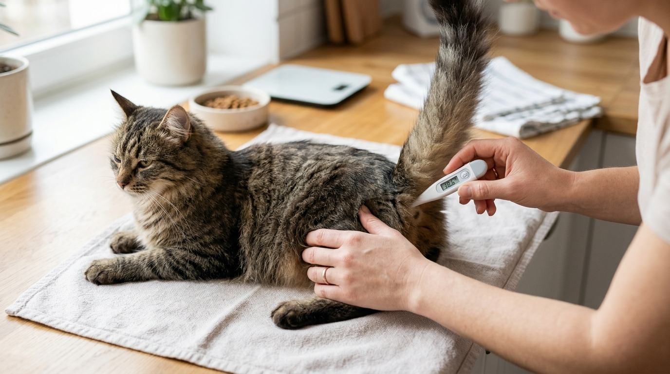 What Temperature is Considered a Fever in Cats? How to Tell if Their Paws or Ears Are Hot, with Home Temperature Measurement Steps