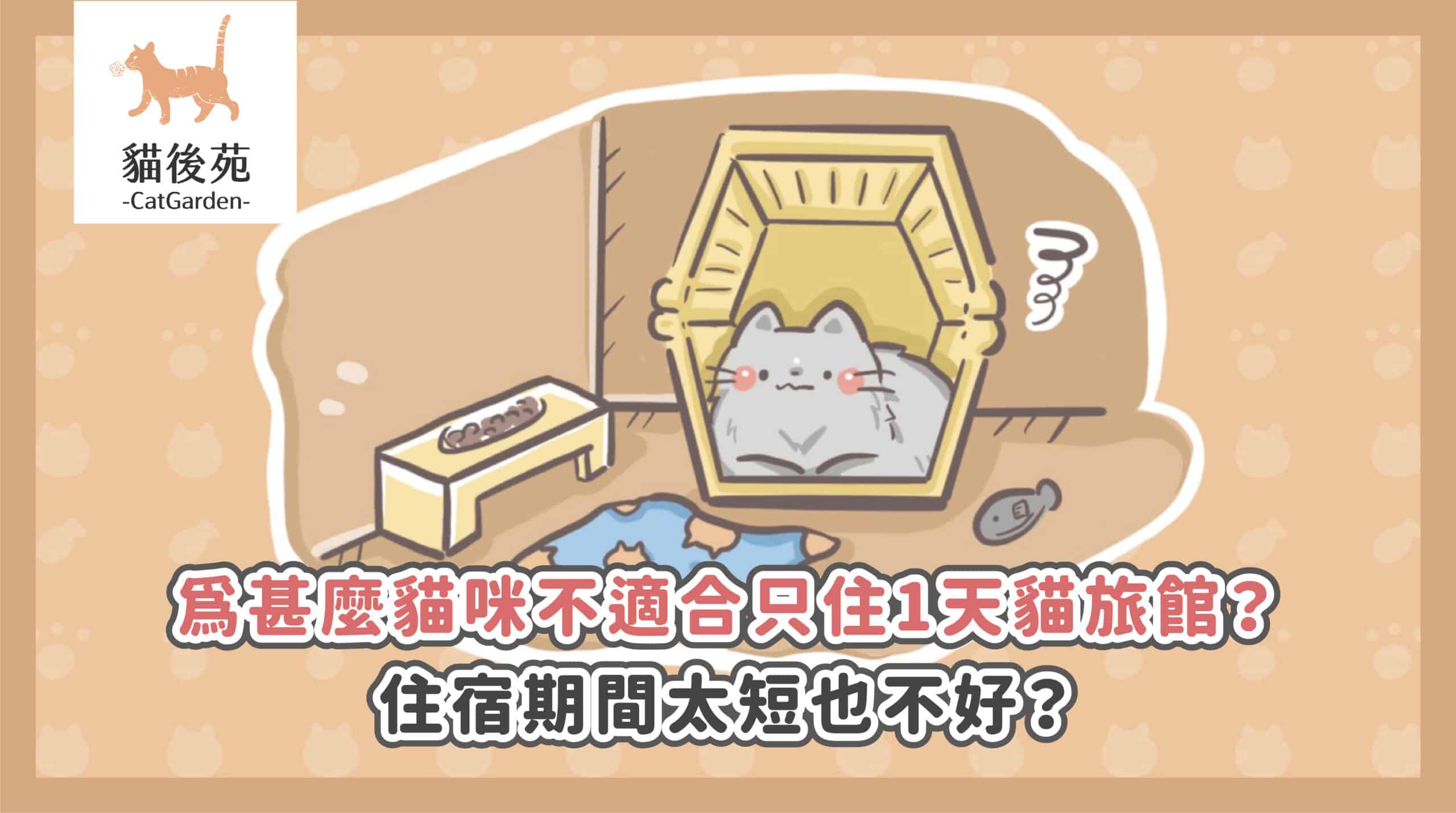 貓旅館只住一兩天可以嗎？揭秘3大隱藏壓力，別讓短期住宿害了你的貓！