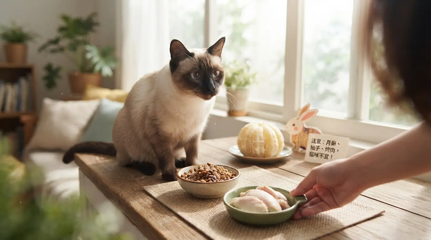 What to Watch Out For With Your Cat's Diet During the Mid-Autumn Festival? Can Cats Eat Mooncakes, Pomelos, and BBQ Ingredients? A Safety Guide