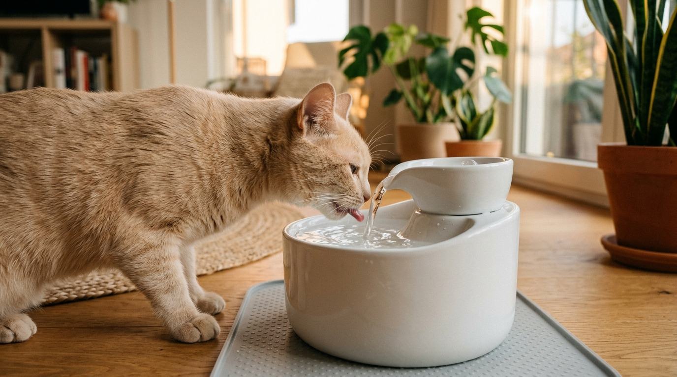 貓咪飲水機推薦怎麼挑?夏天多喝水的款式、材質與清洗重點一次看懂