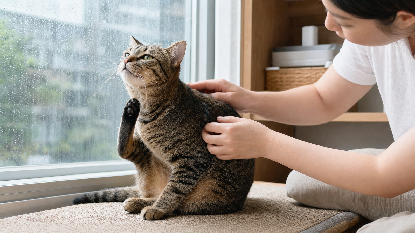 梅雨季貓咪一直抓癢?先從濕度、皮膚和舔毛狀況檢查