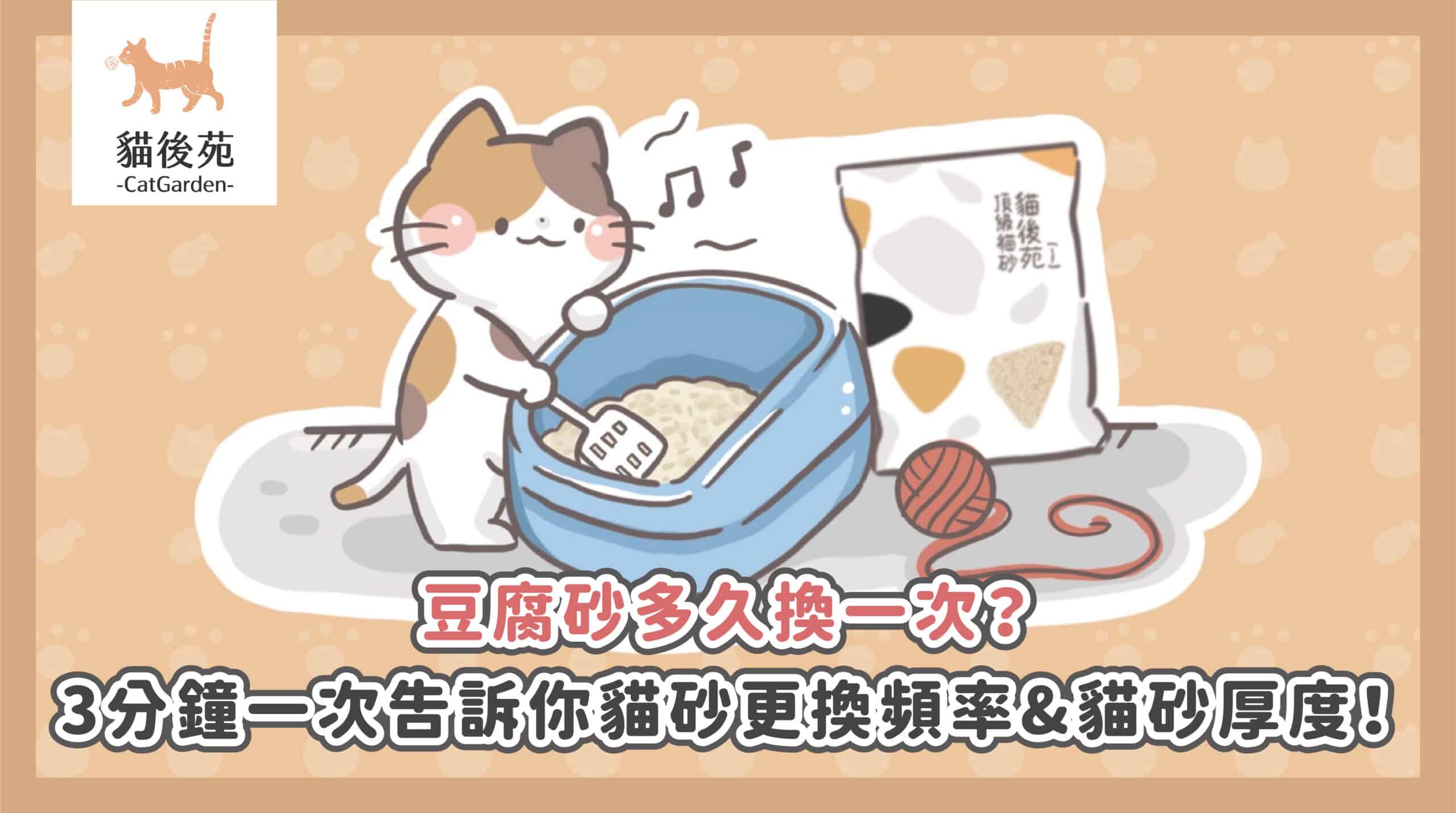 豆腐砂多久換一次？貓砂厚度怎麼抓？新手飼主完整教學