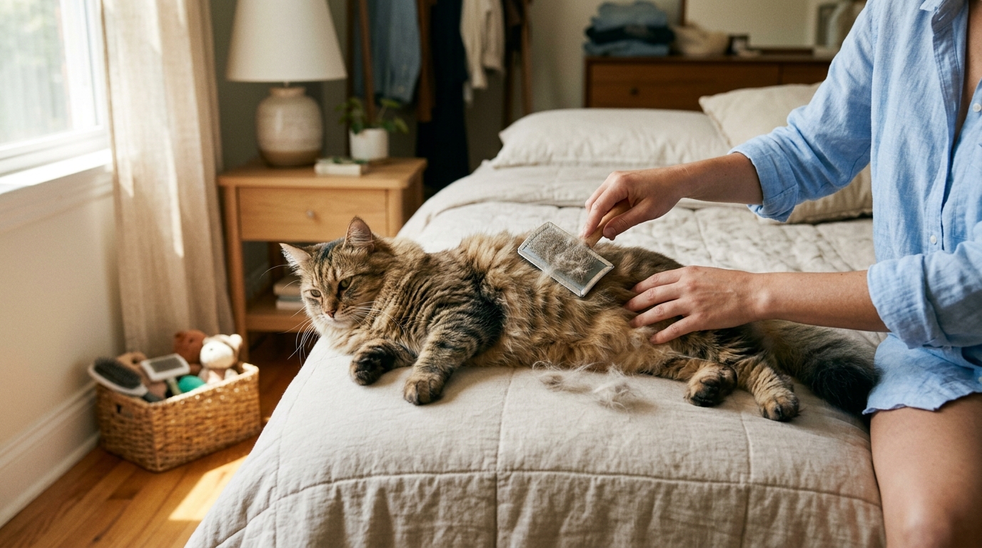 When is Cat Shedding Season? Is Heavy Summer Shedding Normal? A Guide to Grooming Frequency and Dietary Strategies