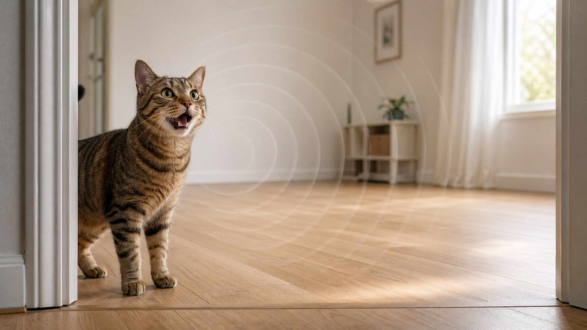 貓咪為什麼衝進空房間喵喵叫？飼主該懂的回音、無聊與求關注行為指南